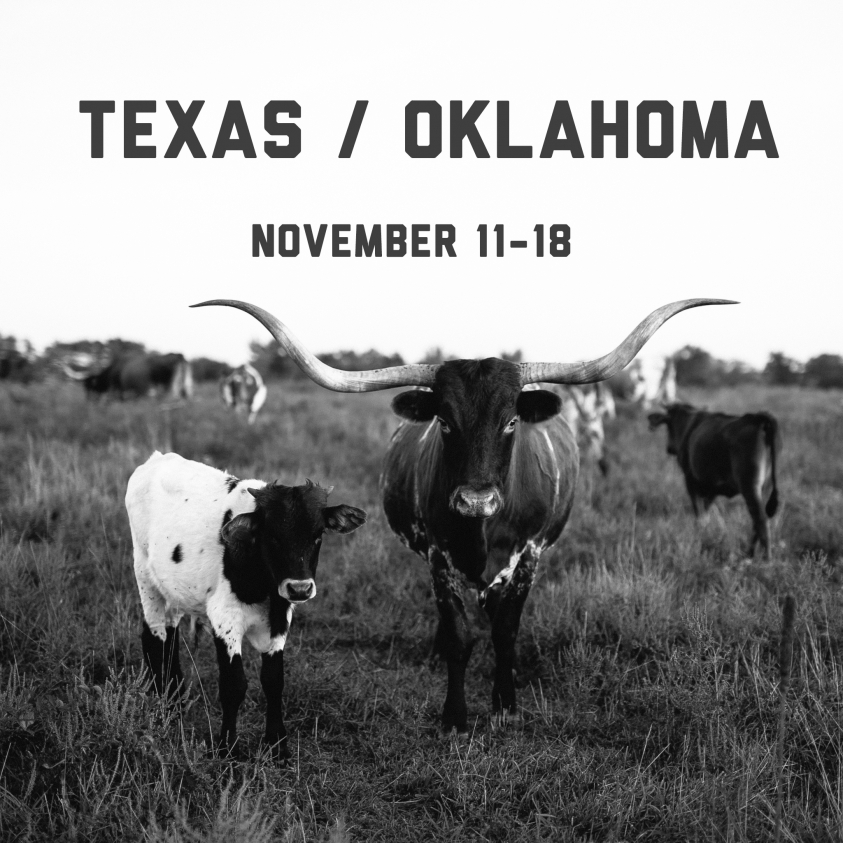 Texas / Oklahoma Road Trip Annoucement